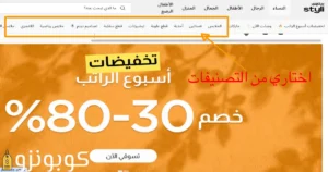 واجهة وتصنيفات متجر ستايلي